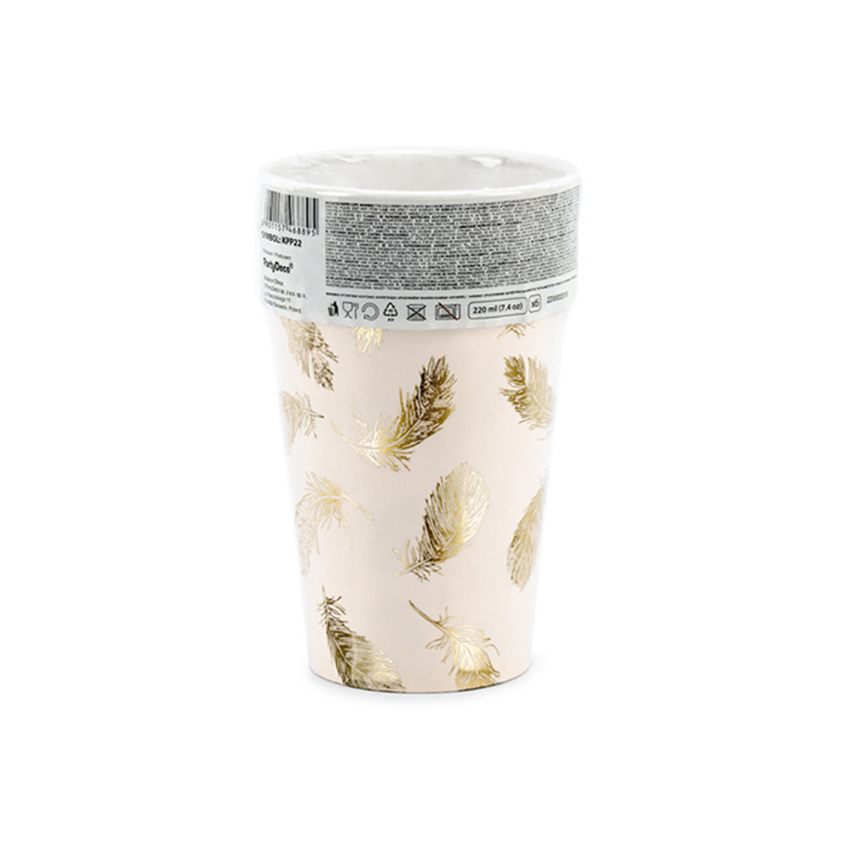 6 gobelets en carton Tendance - 220ml - Lovely Swan