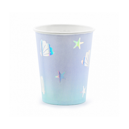 6 papieren bekers Trend - 220ml - Sea Live