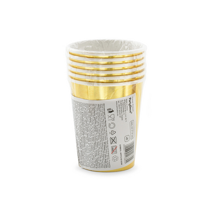 6 papieren bekers Trend - 220ml - 40th Birthday