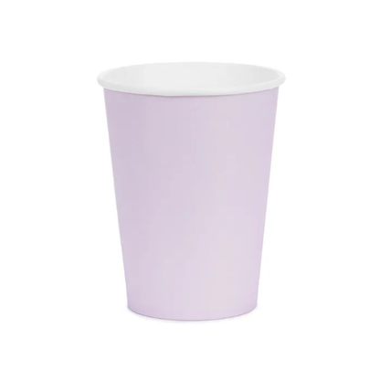 6 gobelets en carton - Lavande - 250ml