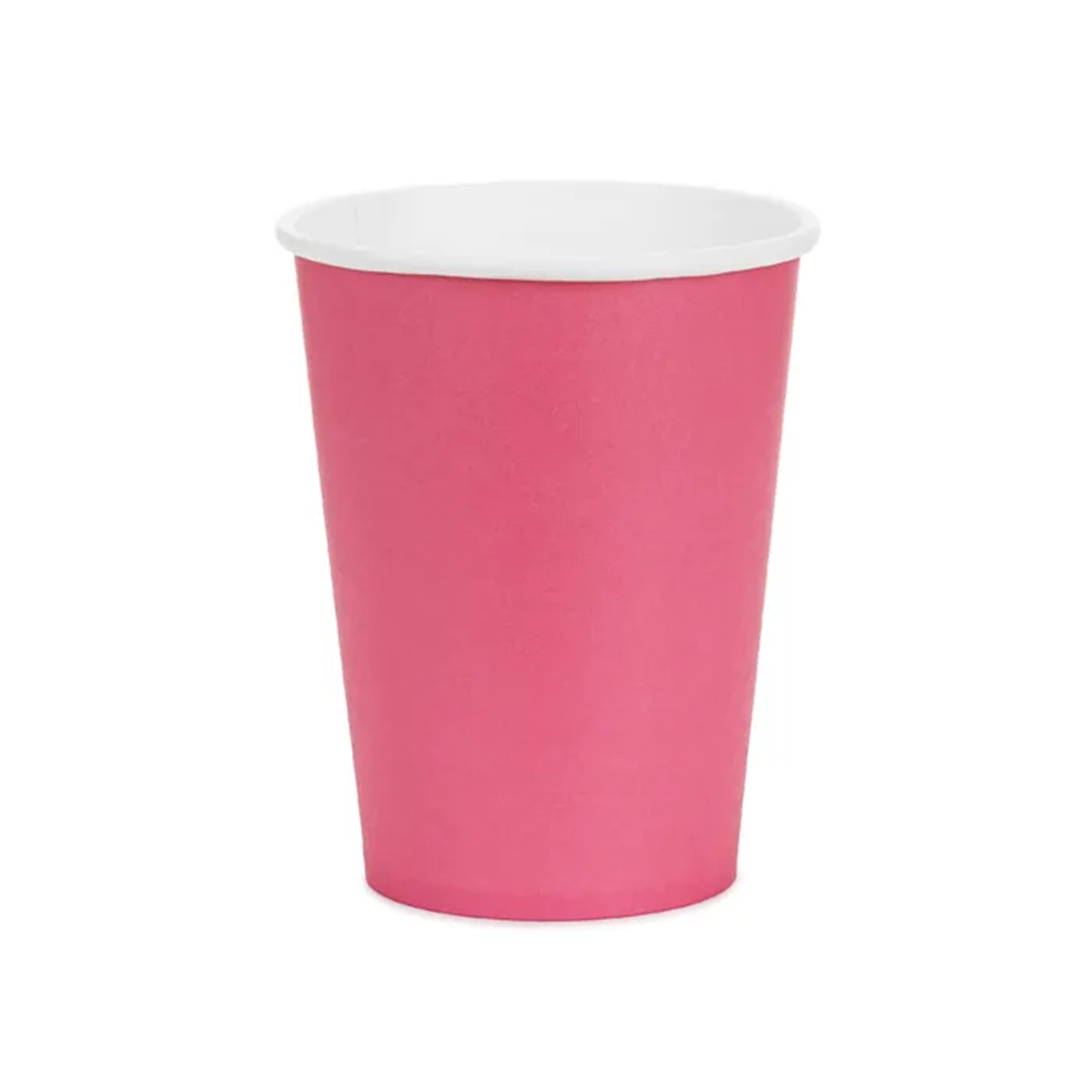 6 gobelets en carton - Rose foncé - 250 ml