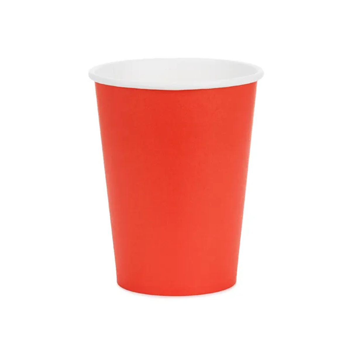 6 gobelets en carton - Rouges - 250ml