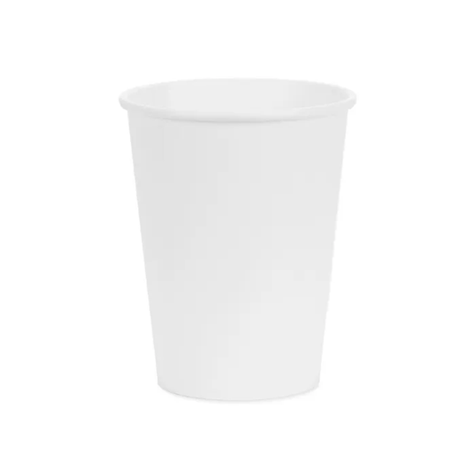 6 gobelets en carton - Blanc - 250ml