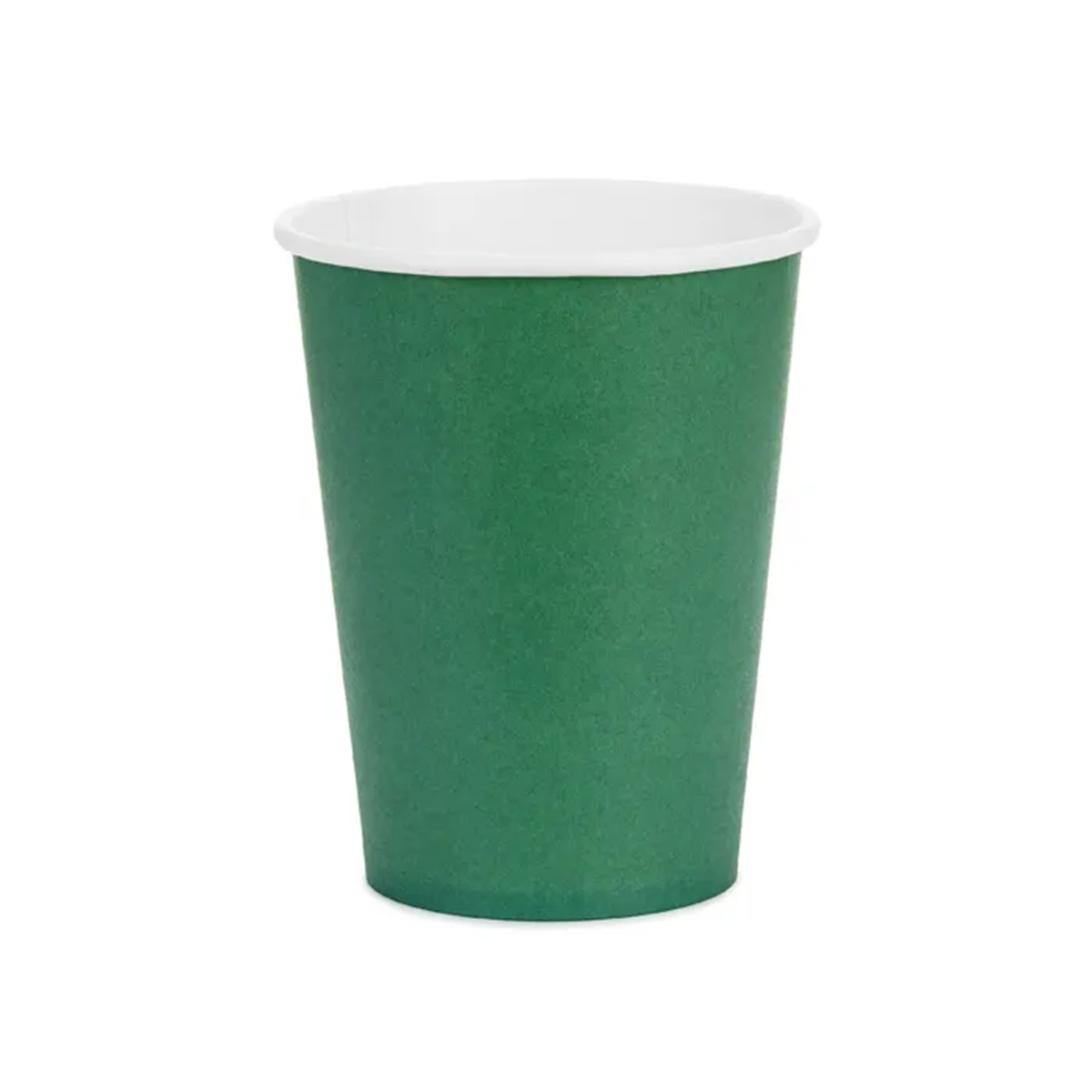 6 papieren bekers - Donkergroen - 250ml