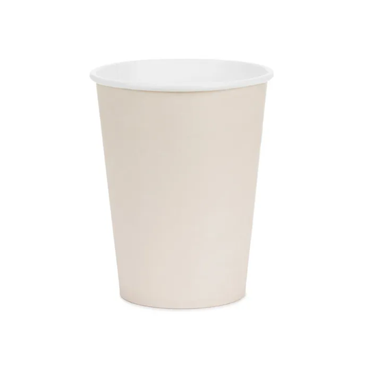6 gobelets en carton - Beige - 250ml