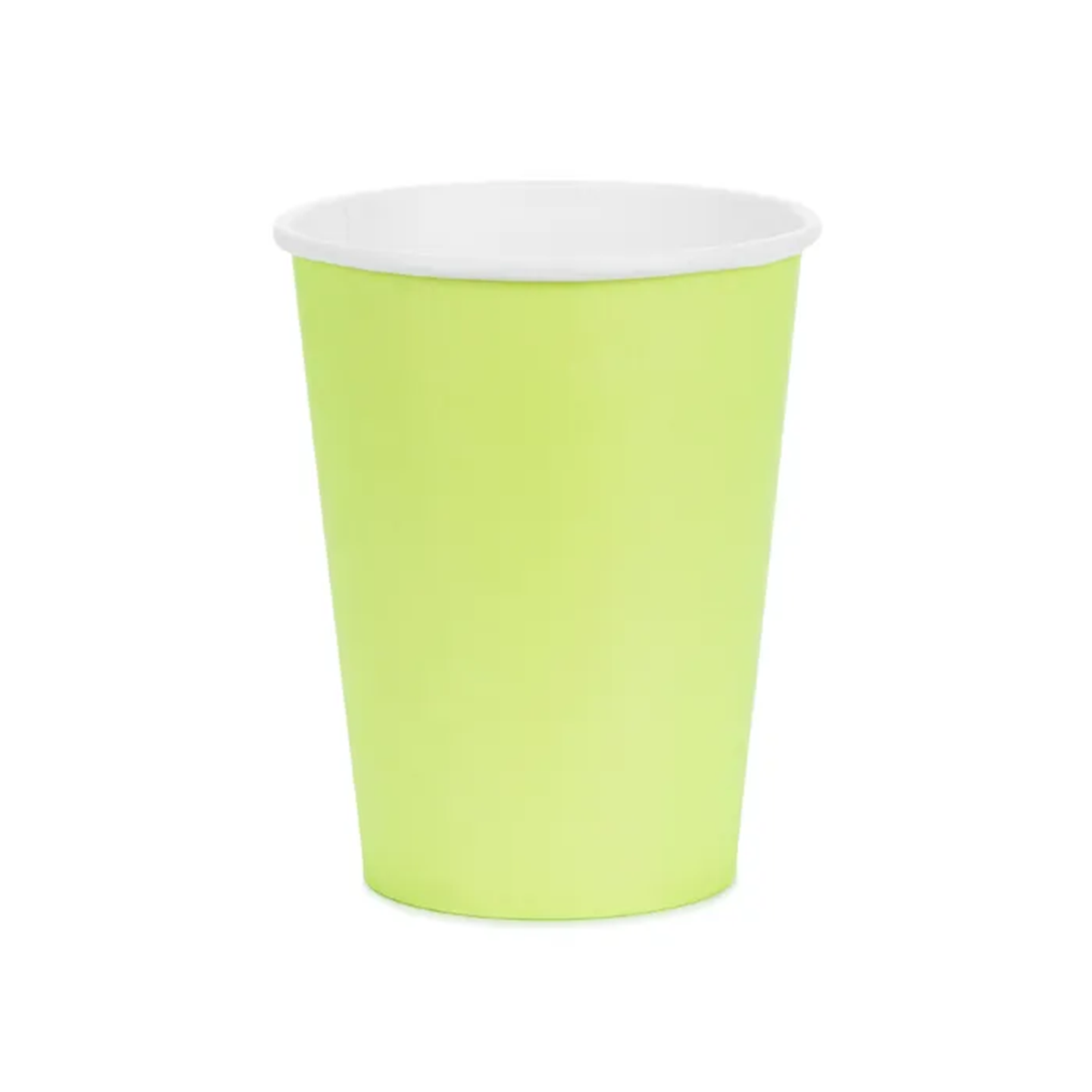 6 gobelets en carton - Vert clair - 250ml
