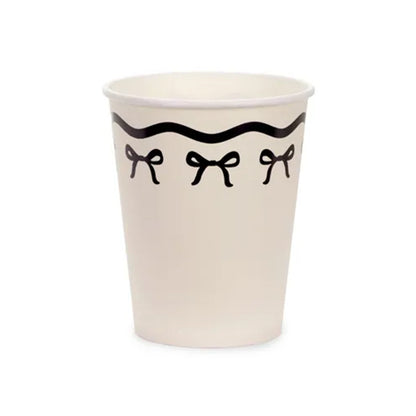 6 gobelets en carton - 220 ml - Rubans