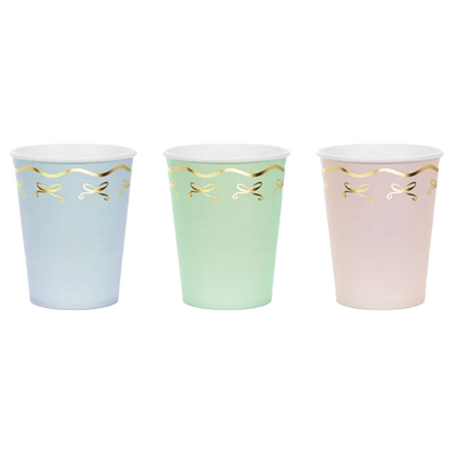 6 gobelets en carton – 220 ml – nœuds
