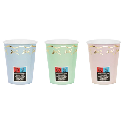 6 gobelets en carton – 220 ml – nœuds