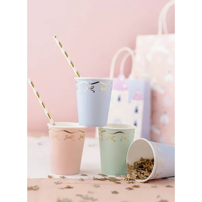 6 gobelets en carton – 220 ml – nœuds