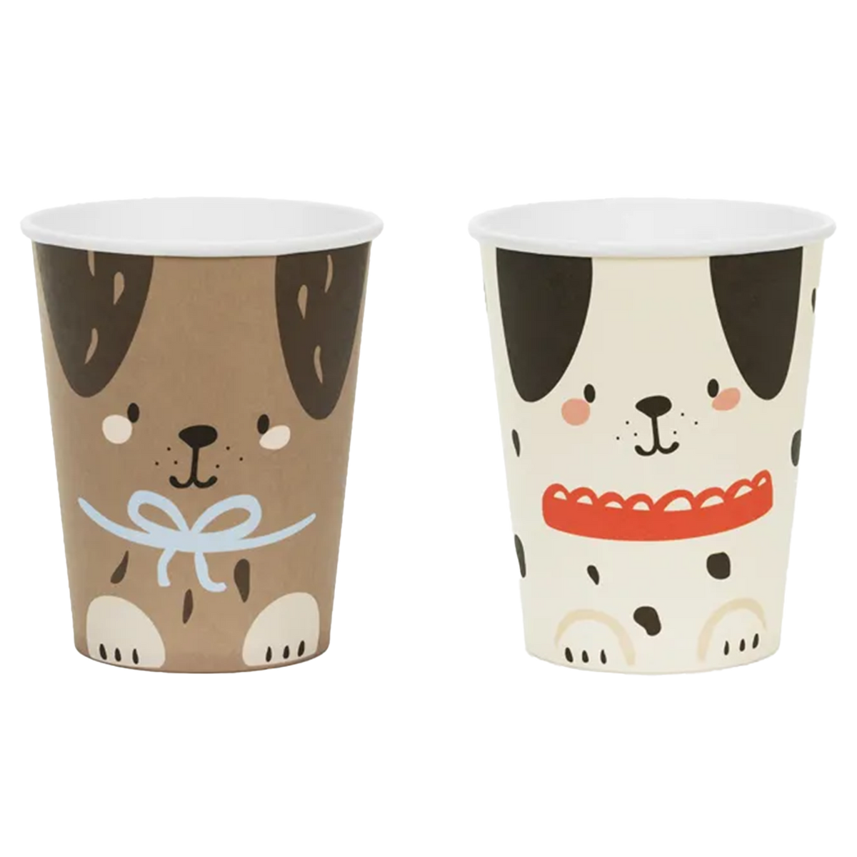 6 gobelets en carton - 220ml - Chiens