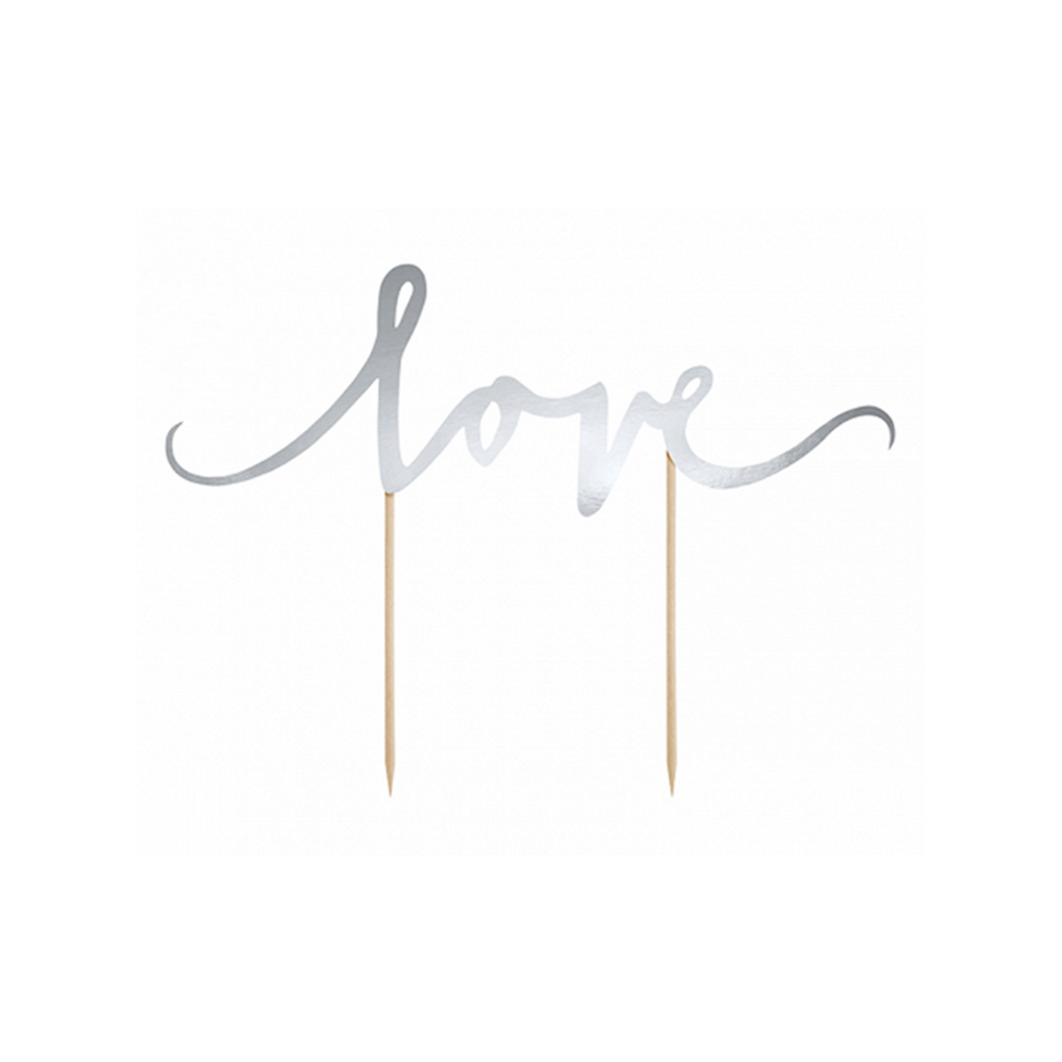 1 Taarttopper - Liefde - Zilver