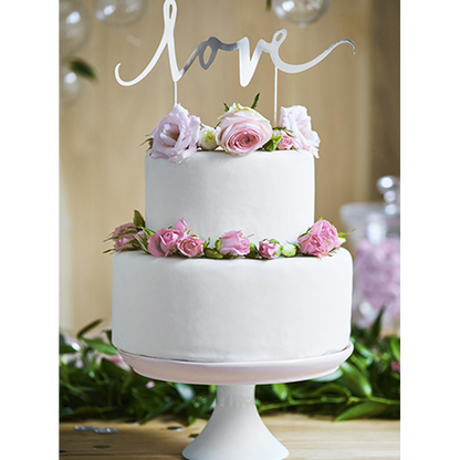 1 Taarttopper - Liefde - Zilver