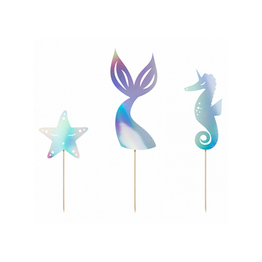 3 Cake Topper - Sirène