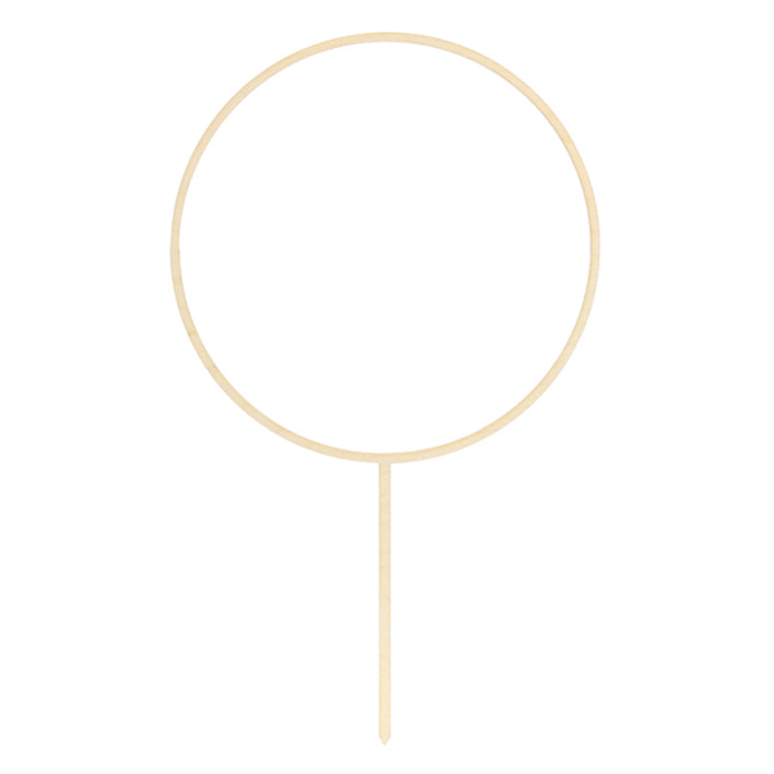 1 Cake Topper - Bois - Cercle