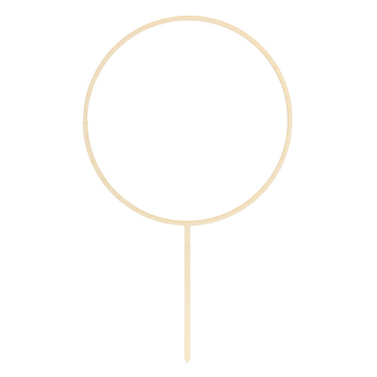 1 Cake Topper - Hout - Hoop