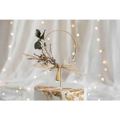 1 Cake Topper - Bois - Cercle