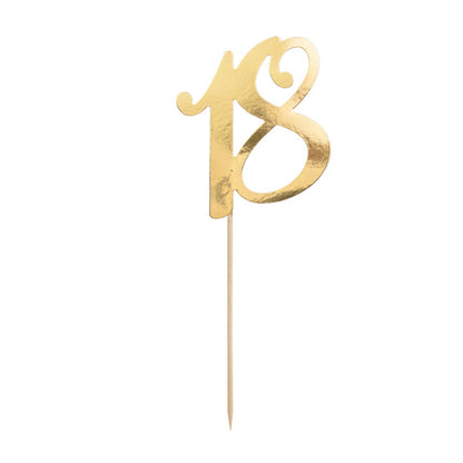 1 Taarttopper - 18 - Goud