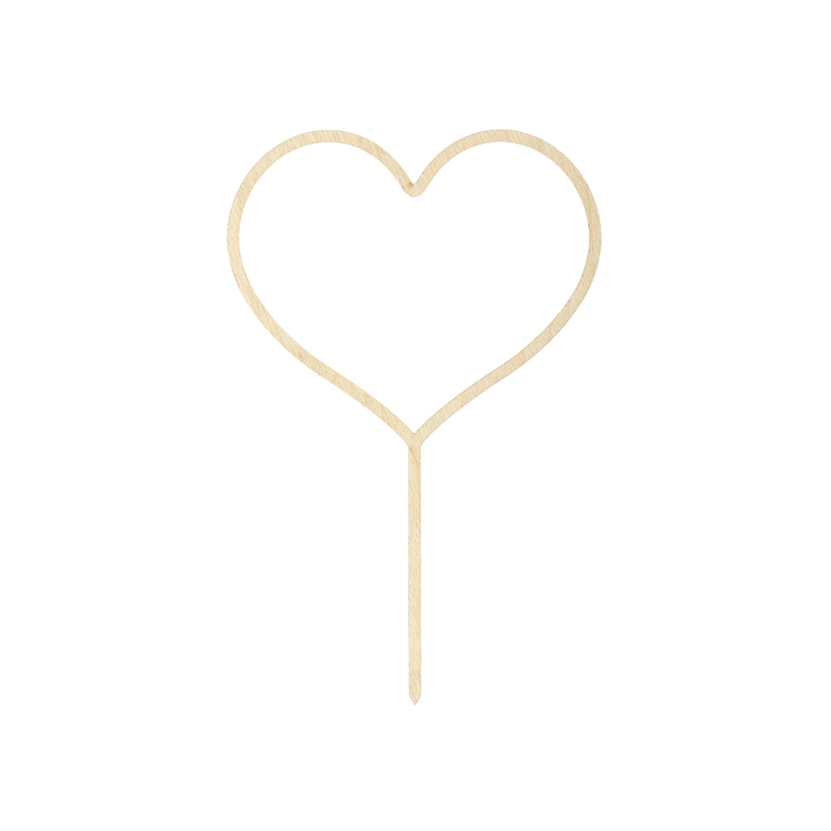 1 Cake Topper - Hout - Hart