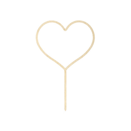 1 Cake Topper - Hout - Hart