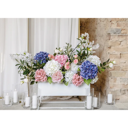1 Kunstbloem - Hortensia - 35 cm - Lichtroze