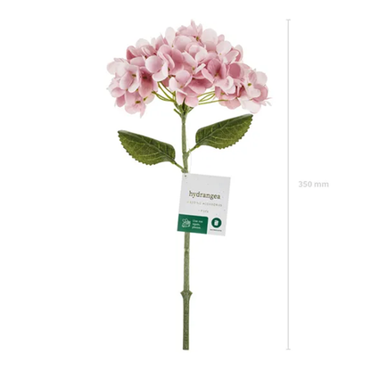 1 Kunstbloem - Hortensia - 35 cm - Lichtroze