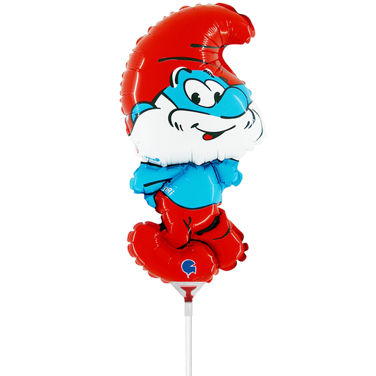 10 Miniballonnen Luchtgevuld - Grote Smurf (Onverpakt)