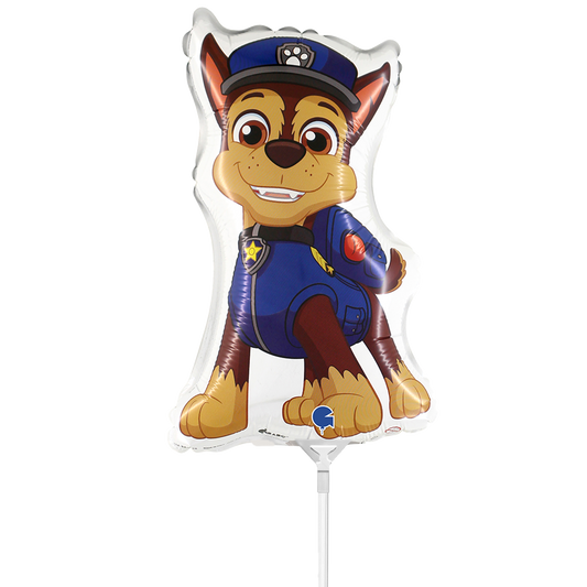 10 miniballonnen luchtgevuld - Paw Patrol - Chase (onverpakt)
