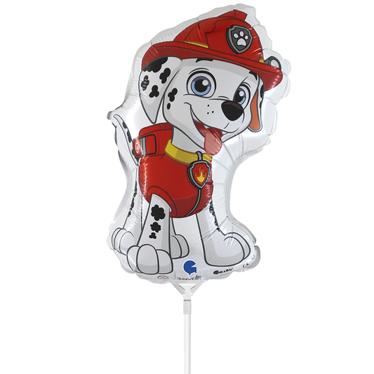 10 mini ballonnen - lucht gevuld - Paw Patrol - Marshall (onverpakt)