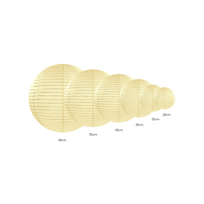 1 lampion XL - Ø 35cm - Crème