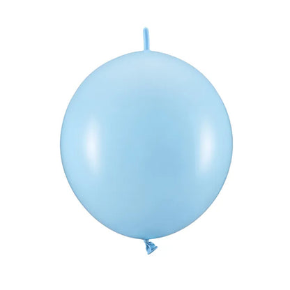 20 ballons de guirlande - Ø 28 cm - Bleu bébé pastel