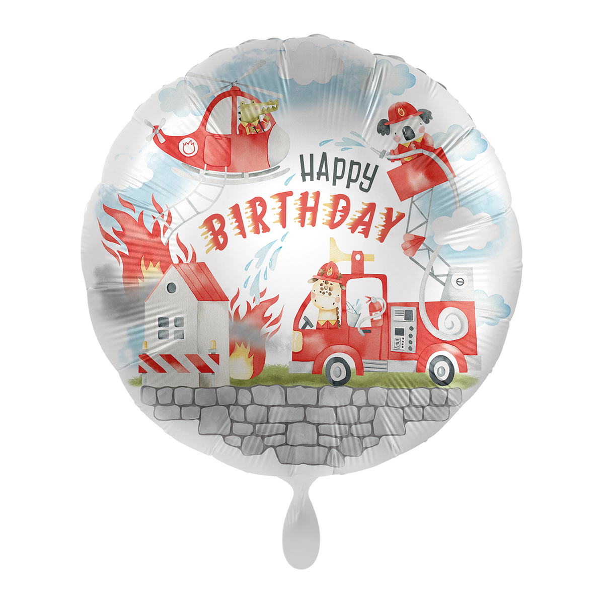 1 Ballon - Pompiers animaux - FR