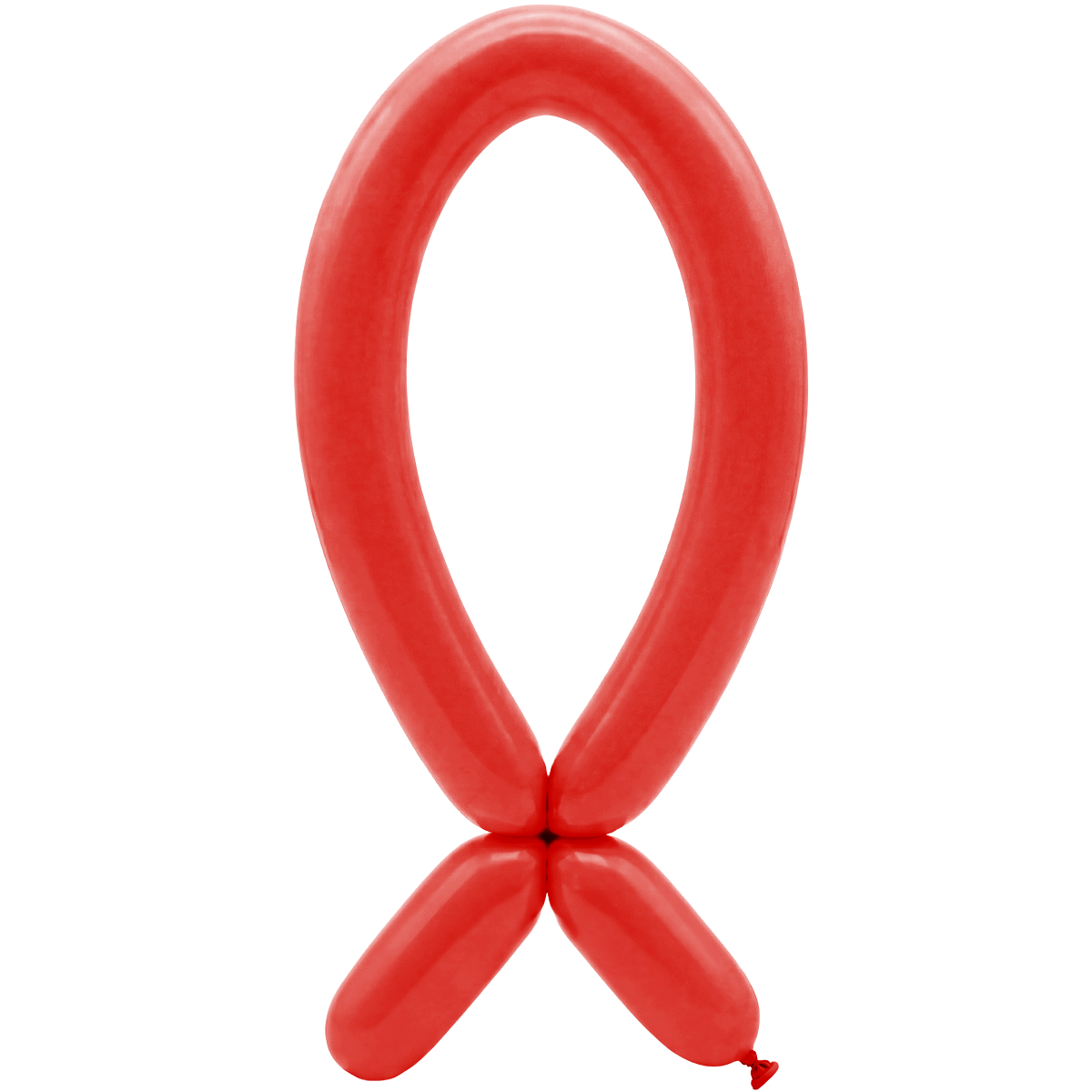 50 Ballons à sculpter - Buse vers le haut - 5x152cm - Rouge