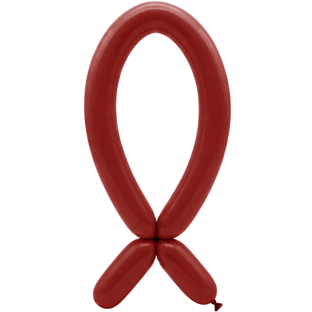 50 Modellierballons – Düse oben – 5x152cm – Imperialrot