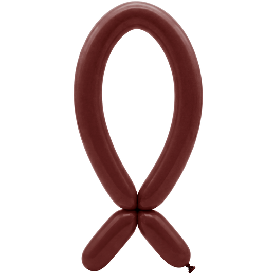 50 Modellierballons – Tülle nach oben – 5x152cm – Merlot
