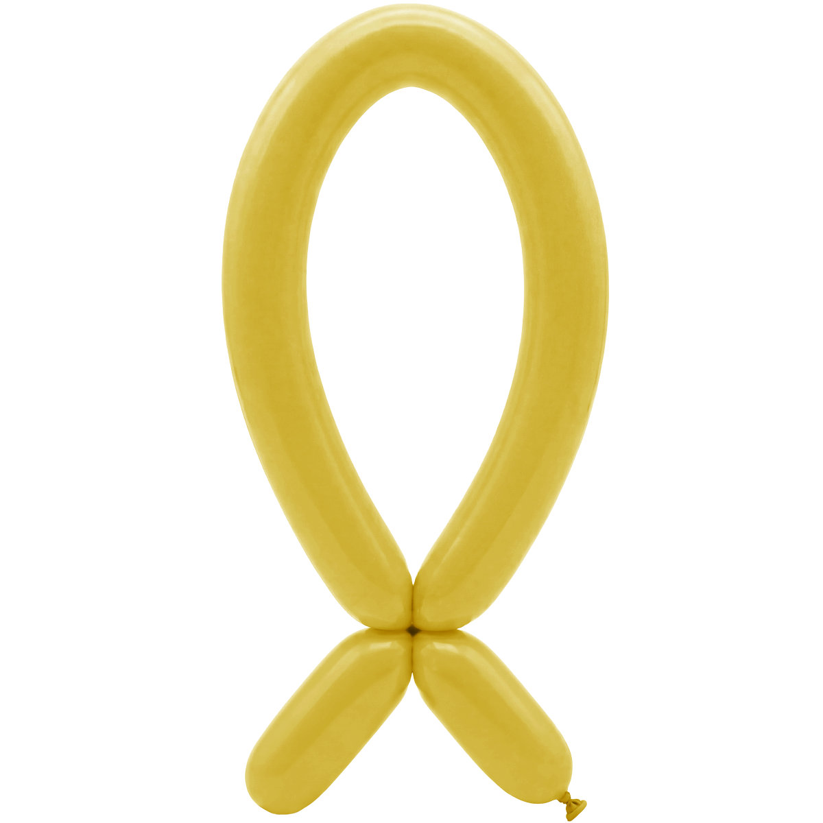 50 ballons à sculpter – Buse vers le haut – 5x152cm – Moutarde