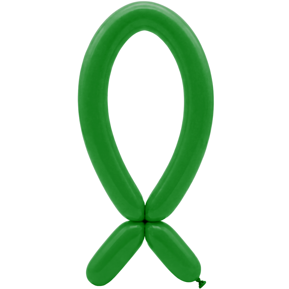 50 ballons à sculpter - Buse vers le haut - 5x152cm - Vert trèfle