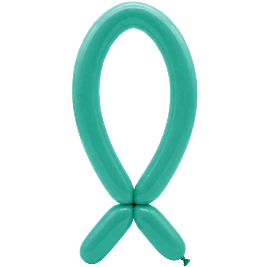 50 Ballons à modeler - Buse vers le haut - 5x152cm - Aquamarina