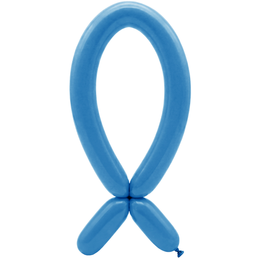 50 ballons à sculpter – Bec vers le haut – 5x152cm – Bleu