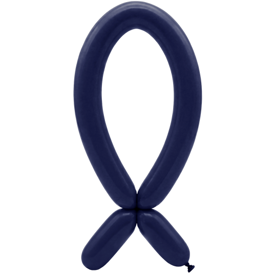 50 ballons à modeler - Buse vers le haut - 5x152cm - Bleu marine