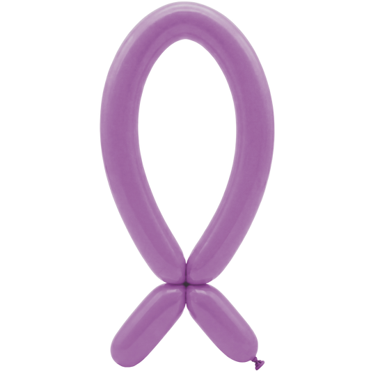 50 ballons à sculpter - Buse vers le haut - 5x152cm - Lilas
