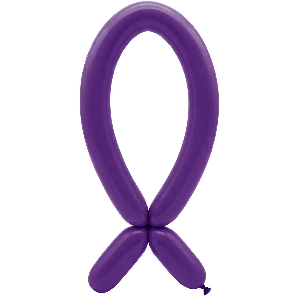 50 Ballons à modeler - Buse vers le haut - 5x152cm - Violet