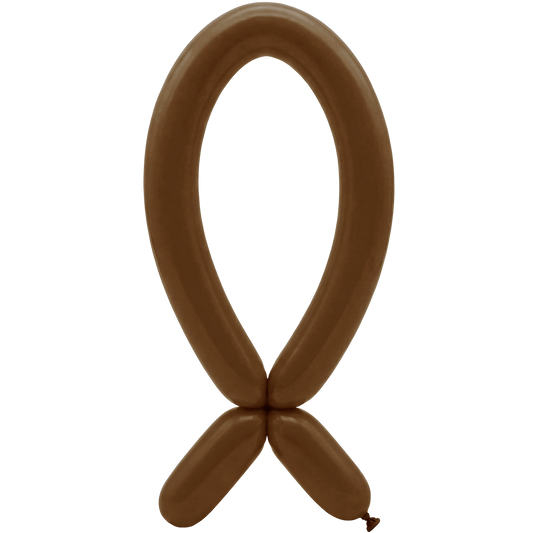 50 Ballons à sculpter – Buse vers le haut – 5x152cm – Café