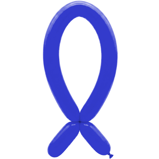 50 ballons à sculpter – valve vers le haut – 5x152cm – Bleu néon