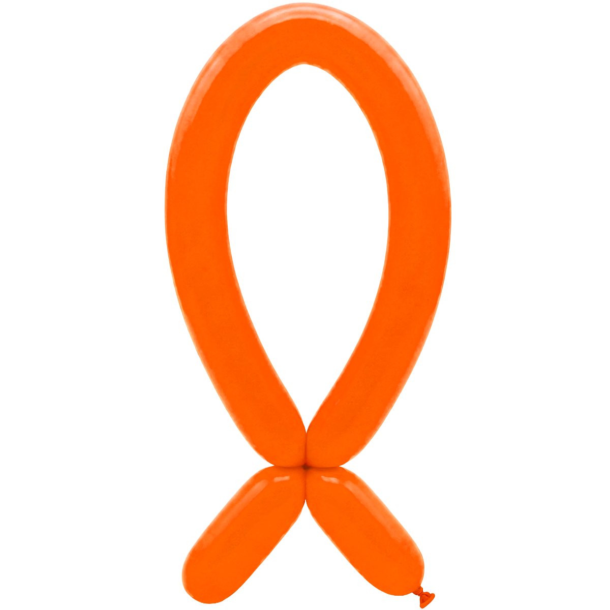 50 ballons à modeler - Buse vers le haut - 5x152cm - Orange néon