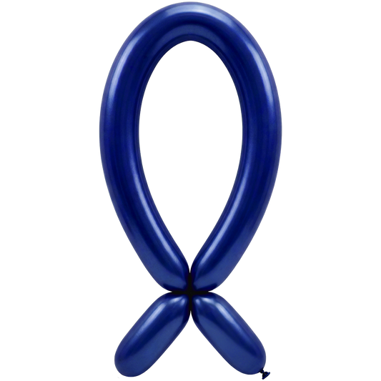 50 ballons à sculpter – Valve en haut – 5x152cm – Bleu métallique