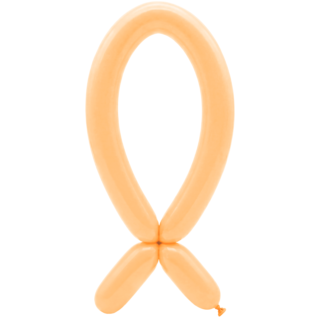 50 Ballons à sculpter – Collerette vers le haut – 5x152cm – Pêche Malibu Mat Pastel