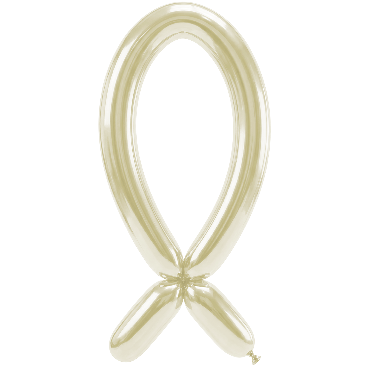 50 modelleerballonnen - Nozzle up - 5x152cm - Silk Oyster White