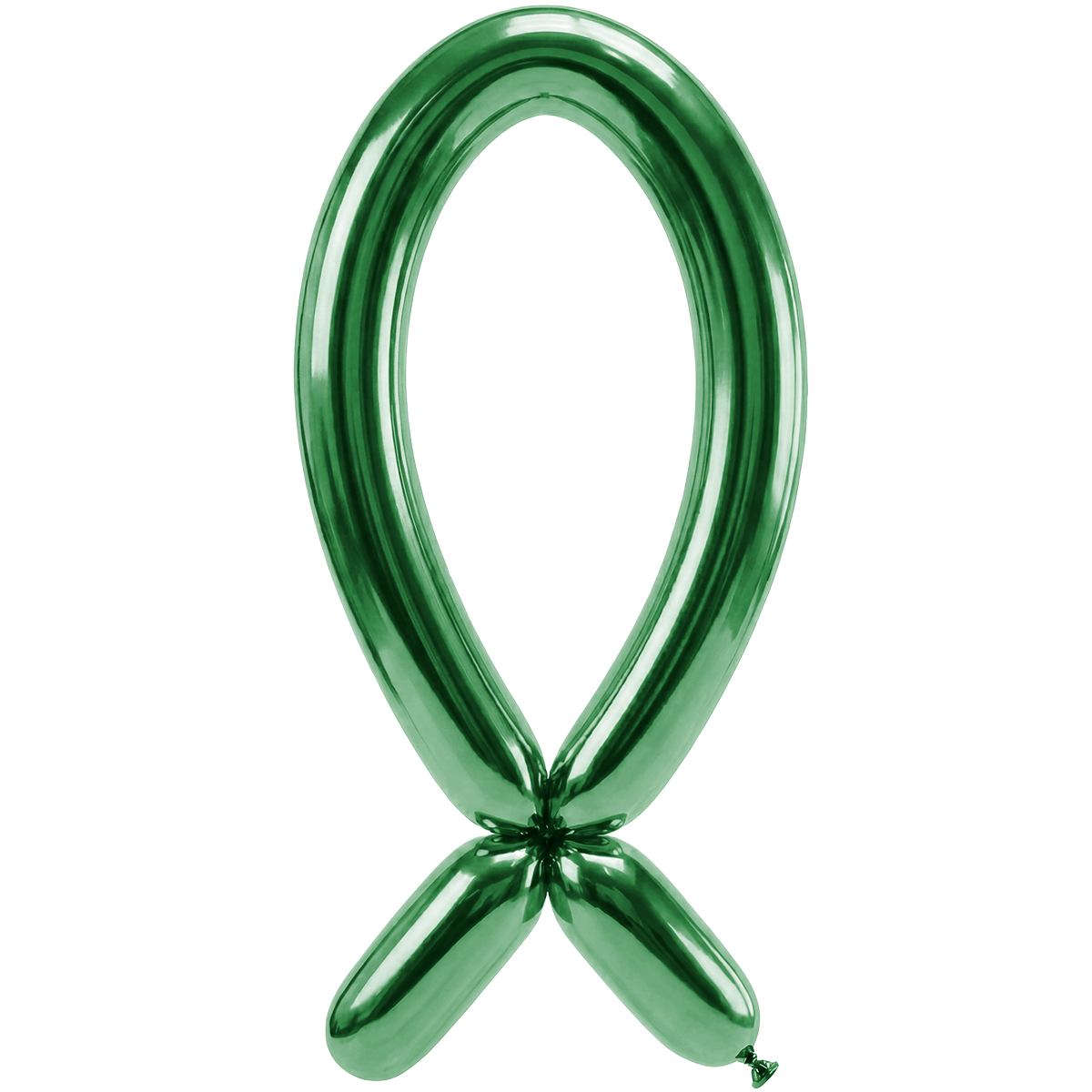 50 Modelballonnen - Tip omhoog - 5x152cm - Reflex Aurora Groen
