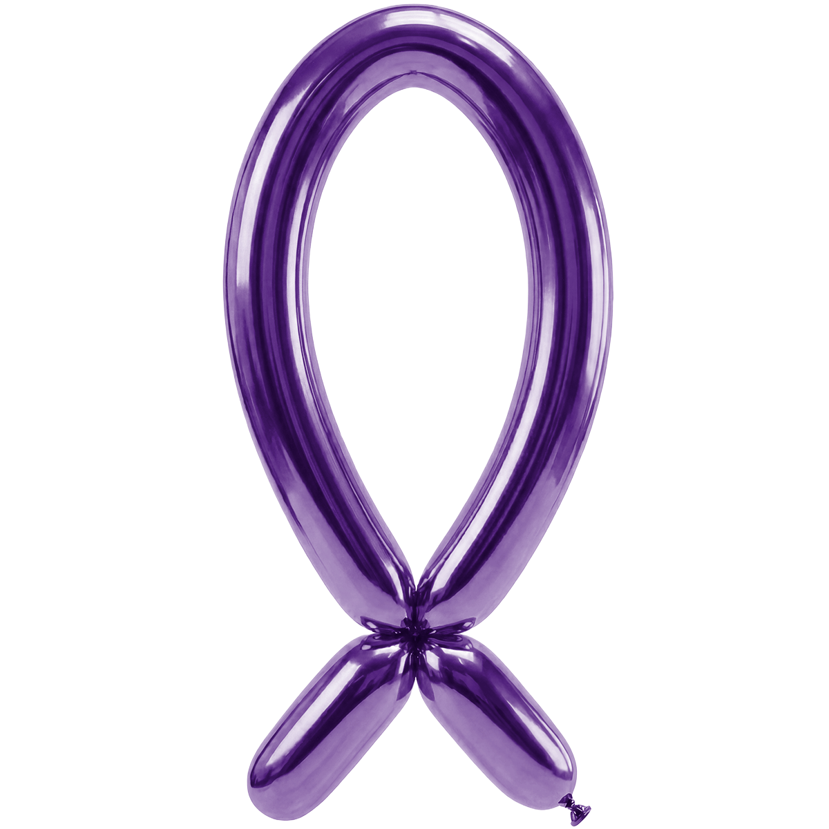50 ballons à sculpter - Buse vers le haut - 5x152cm - Violet Réflexe